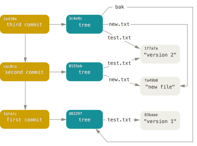 All the reachable objects in your Git directory